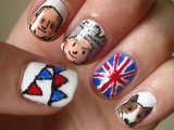 Royal Family nails for the Jubilee